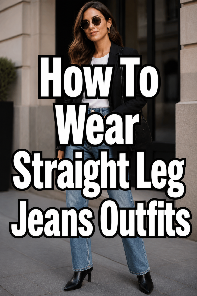 👖 How To Wear Straight Leg Jeans Outfits
