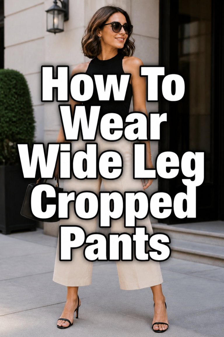 👖 How To Wear Wide Leg Cropped Pants